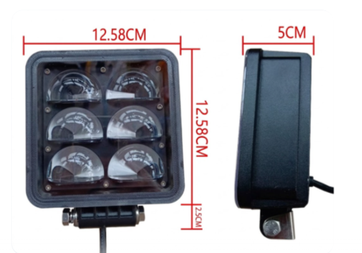 ĐÈN CẢNH BÁO VÙNG VÒNG CUNG 12-80V 18W - CÁI