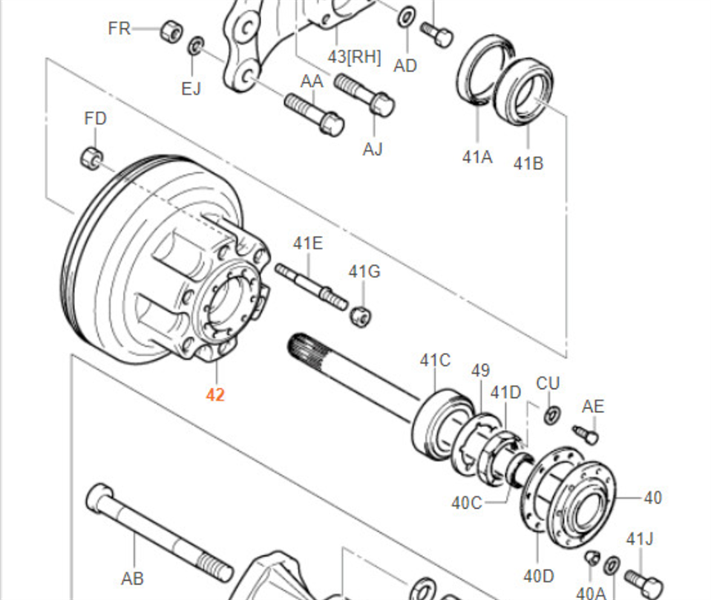 TAMBUA 7FB15/FD15 ( 10 LỖ BULONG) - CÁI