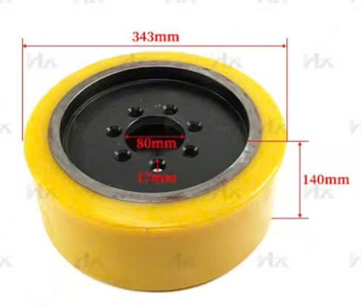 BÁNH PU 343x140-80 (7 LỖ) - CÁI