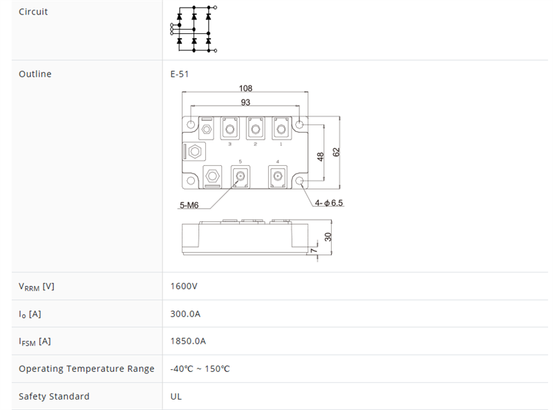 DIOT PT300S16 300A 1600V - CÁI