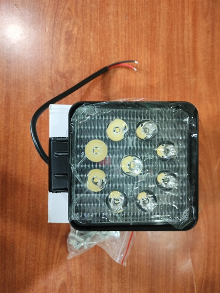 ĐÈN PHA LED 9 BÓNG 12-48V 27W (DÀY 50mm) - CÁI
