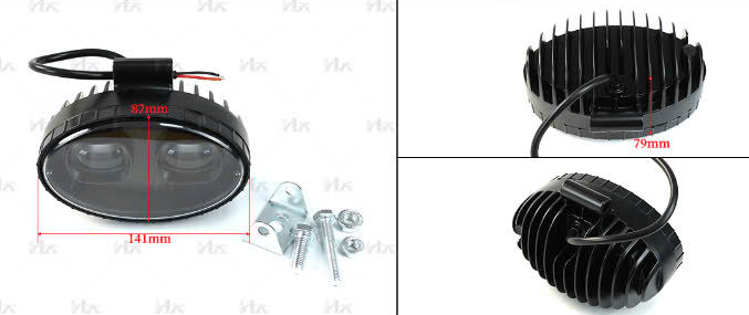 ĐÈN CẢNH BÁO AN TOÀN 12-80V (2 BI CẦU) - CÁI