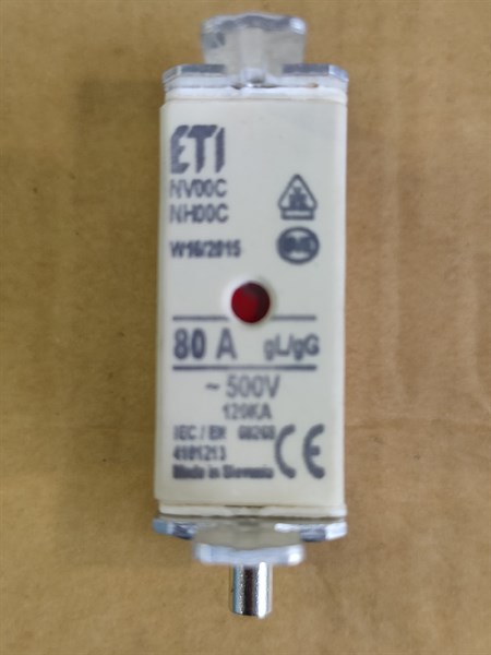 CẦU CHÌ 80A ~500V 12KA MÁY PHÁT ĐIỆN - CÁI