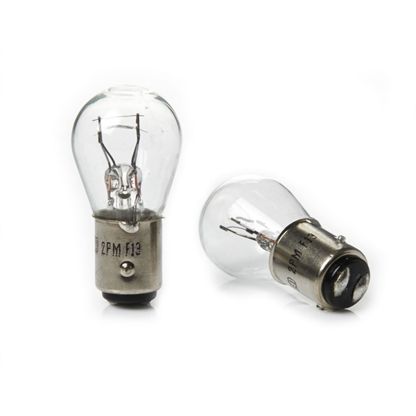 BÓNG ĐÈN 12V 21/5W 2 CHÂN 2 TIM (LỆCH) - CÁI