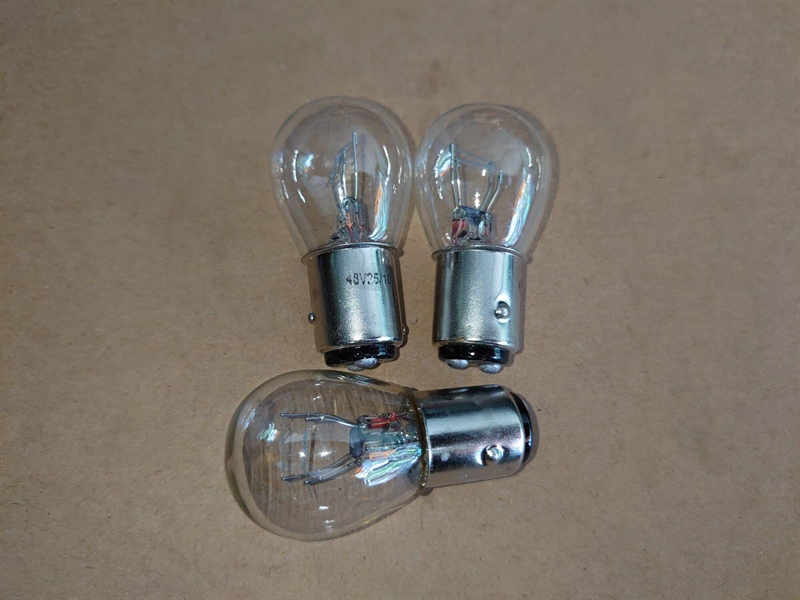 BÓNG ĐÈN 48V 25/10W 2 CHÂN 2 TIM (CHÂN LỆCH) - CÁI