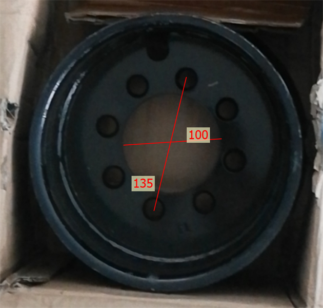 MÂM XE 200/50-10 8 LỖ (100-135) FB20~30 - CÁI